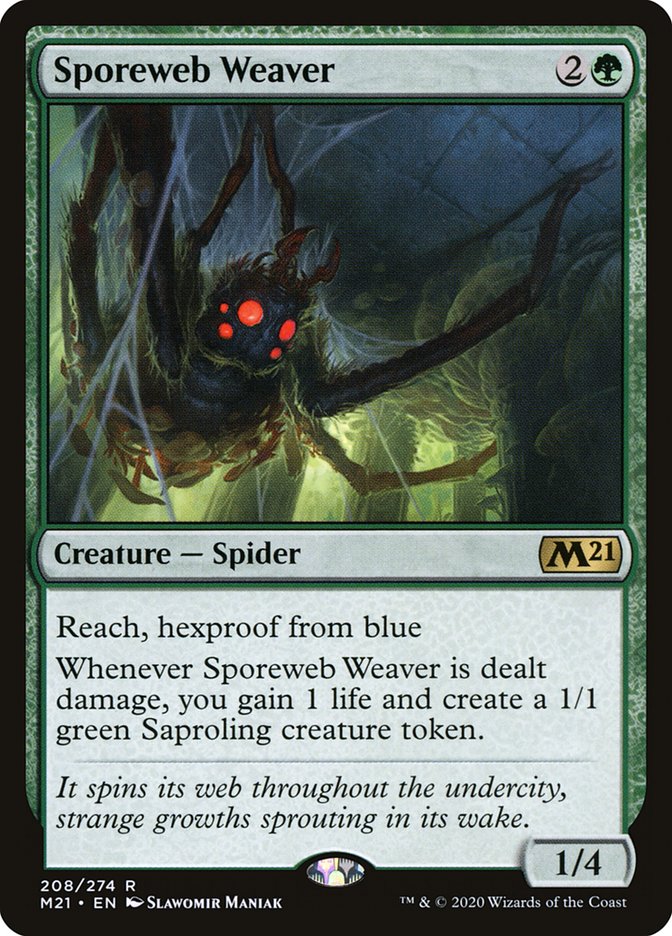 Magic the Gathering Card - Sporeweb Weaver - MTG Circle