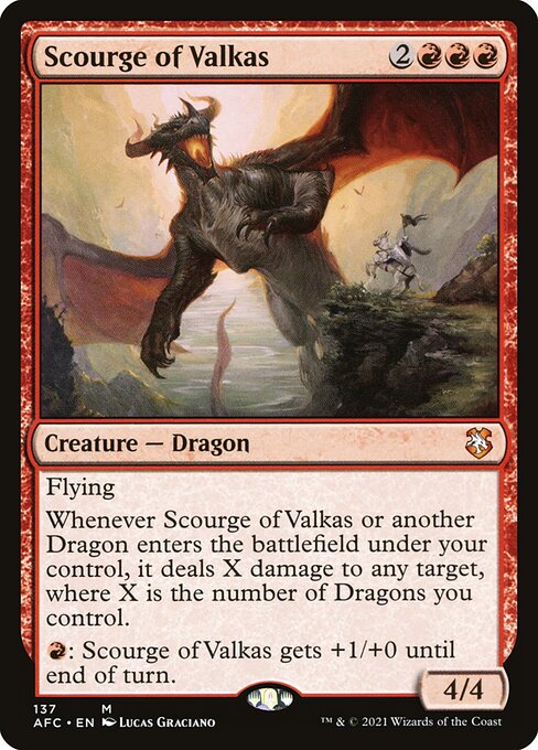 Magic the Gathering Card - Scourge of Valkas - MTG Circle