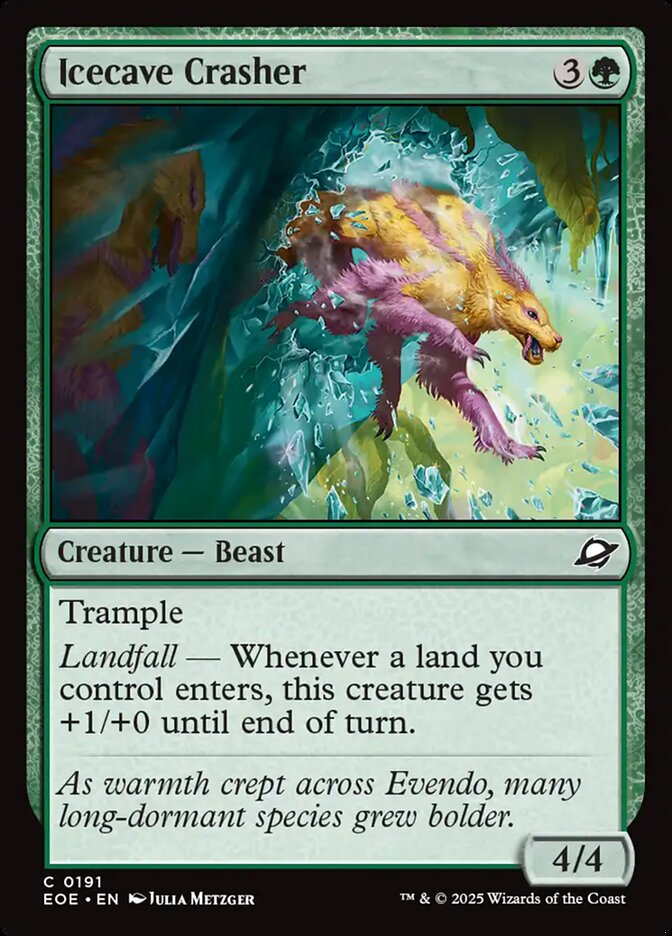 Magic the Gathering Card - Icecave Crasher - MTG Circle