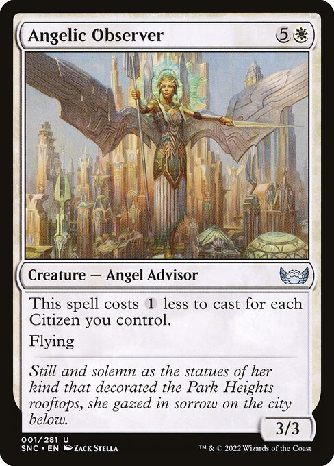 Magic the Gathering Card - Angelic Observer - MTG Circle