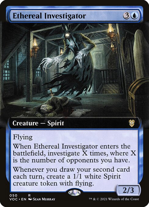 Magic the Gathering Card - Ethereal Investigator - MTG Circle