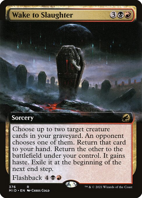 Magic the Gathering Card - Wake to Slaughter - MTG Circle