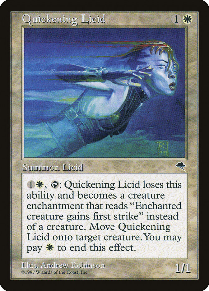 Magic the Gathering Card - Quickening Licid - MTG Circle