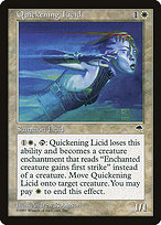 Magic the Gathering Card - Quickening Licid - MTG Circle