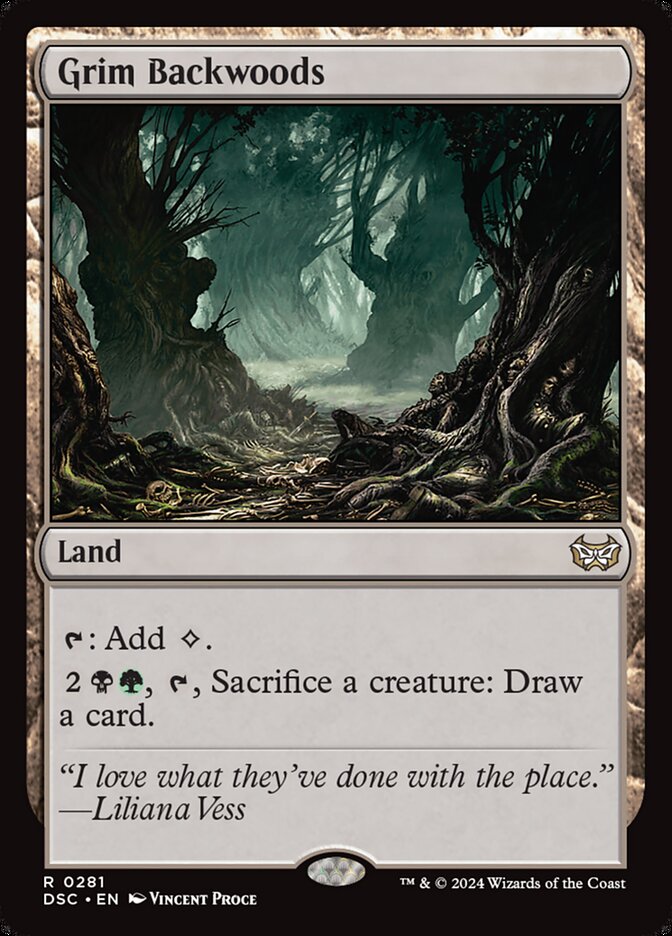 Magic the Gathering Card - Grim Backwoods - MTG Circle