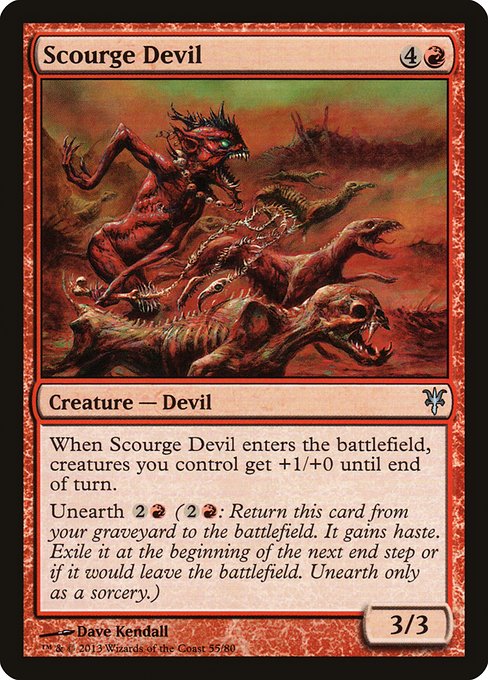 Magic the Gathering Card - Scourge Devil - MTG Circle