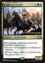 Magic the Gathering Card - Knight of Autumn - MTG Circle