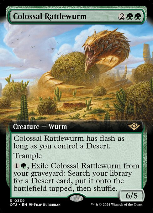 Magic the Gathering Card - Colossal Rattlewurm - MTG Circle