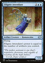 Magic the Gathering Card - Filigree Attendant - MTG Circle