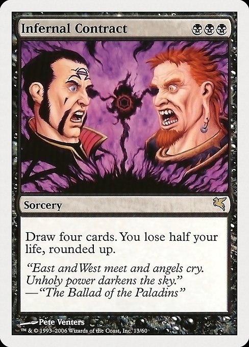 Magic the Gathering Card - Infernal Contract - MTG Circle