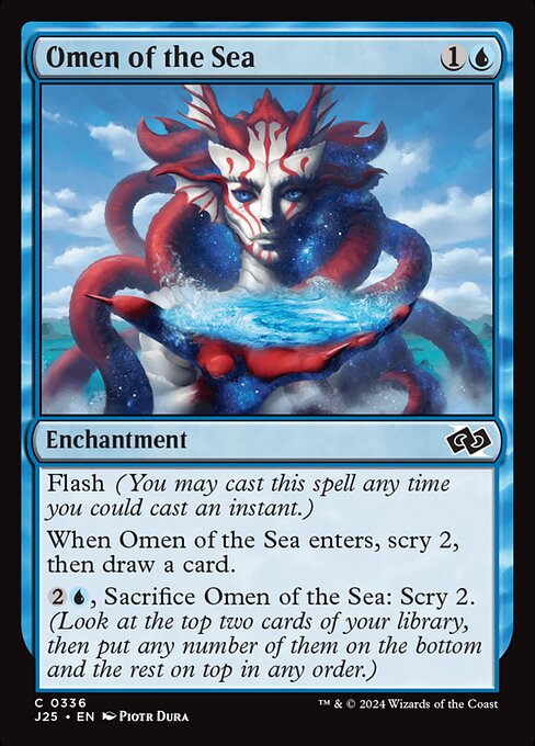 Magic the Gathering Card - Omen of the Sea - MTG Circle