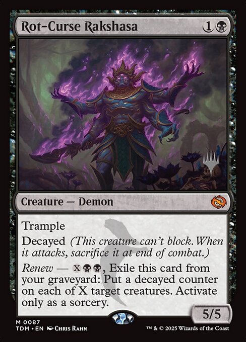 Magic the Gathering Card - Rot-Curse Rakshasa - MTG Circle
