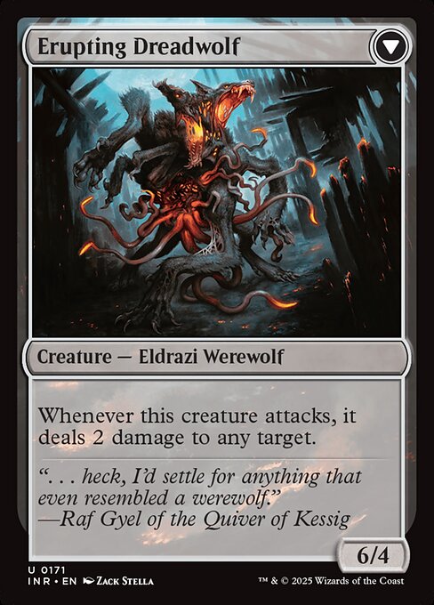 Magic the Gathering Card - Erupting Dreadwolf - MTG Circle