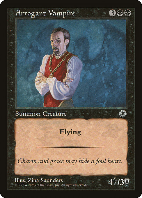 Magic the Gathering Card - Arrogant Vampire - MTG Circle