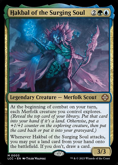 Magic the Gathering Card - Hakbal of the Surging Soul - MTG Circle