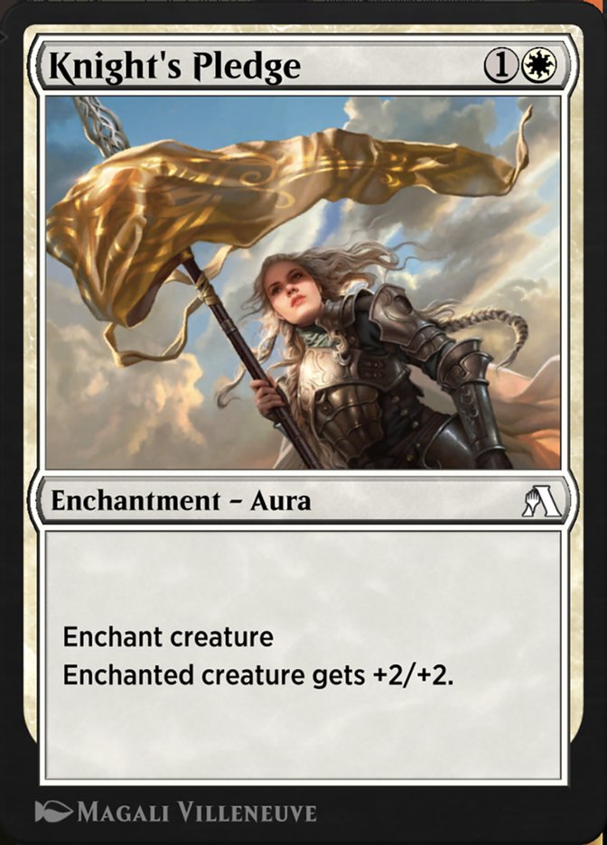 Magic the Gathering Card - Knight's Pledge - MTG Circle