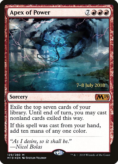 Magic the Gathering Card - Apex of Power - MTG Circle