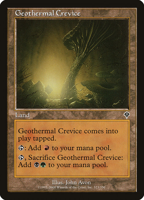 Magic the Gathering Card - Geothermal Crevice - MTG Circle