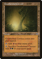 Magic the Gathering Card - Geothermal Crevice - MTG Circle
