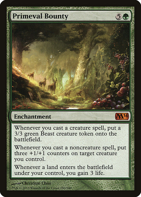 Magic the Gathering Card - Primeval Bounty - MTG Circle