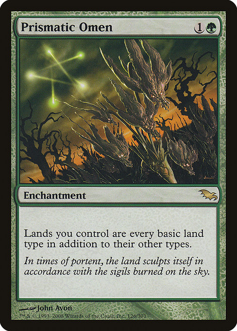 Magic the Gathering Card - Prismatic Omen - MTG Circle