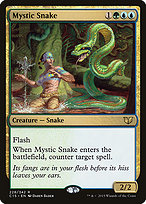 Magic the Gathering Card - Mystic Snake - MTG Circle