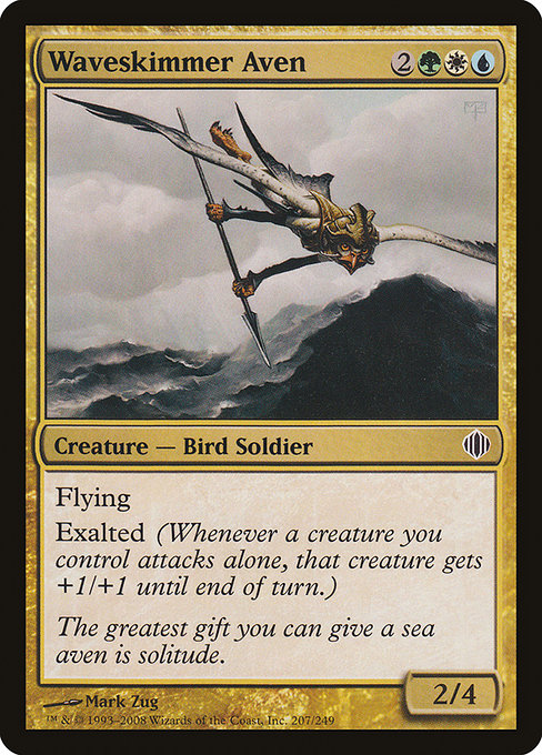 Magic the Gathering Card - Waveskimmer Aven - MTG Circle