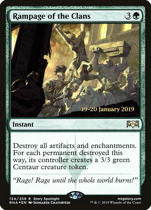 Magic the Gathering Card - Rampage of the Clans - MTG Circle