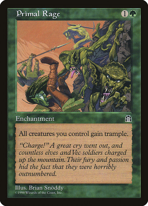 Magic the Gathering Card - Primal Rage - MTG Circle