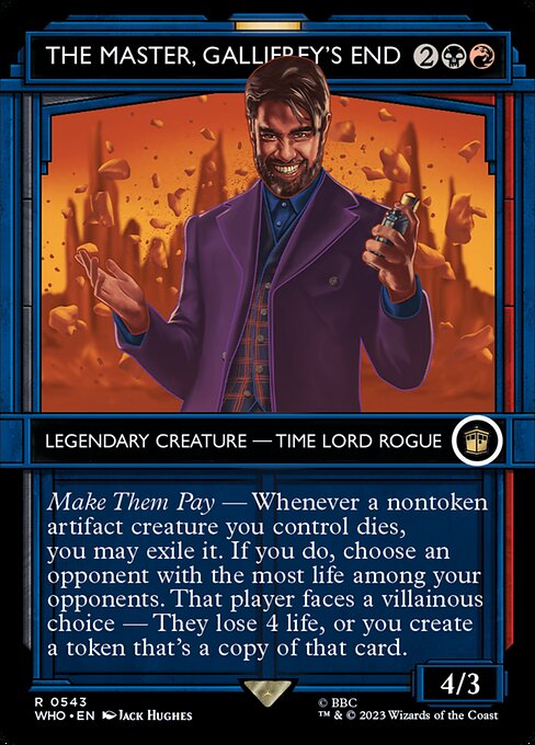 Magic the Gathering Card - The Master, Gallifrey's End - MTG Circle