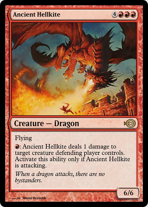 Magic the Gathering Card - Ancient Hellkite - MTG Circle