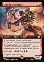 Magic the Gathering Card - Evendo Brushrazer - MTG Circle