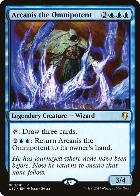 Magic the Gathering Card - Arcanis the Omnipotent - MTG Circle