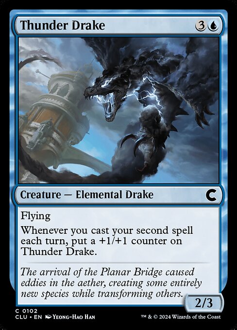 Magic the Gathering Card - Thunder Drake - MTG Circle