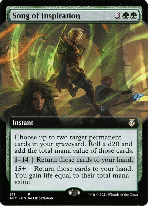 Magic the Gathering Card - Song of Inspiration - MTG Circle