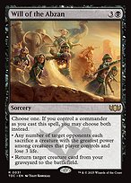 Magic the Gathering Card - Will of the Abzan - MTG Circle
