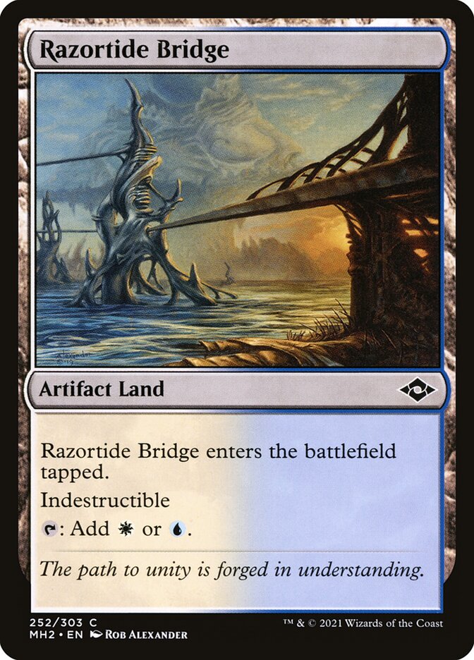 Magic the Gathering Card - Razortide Bridge - MTG Circle