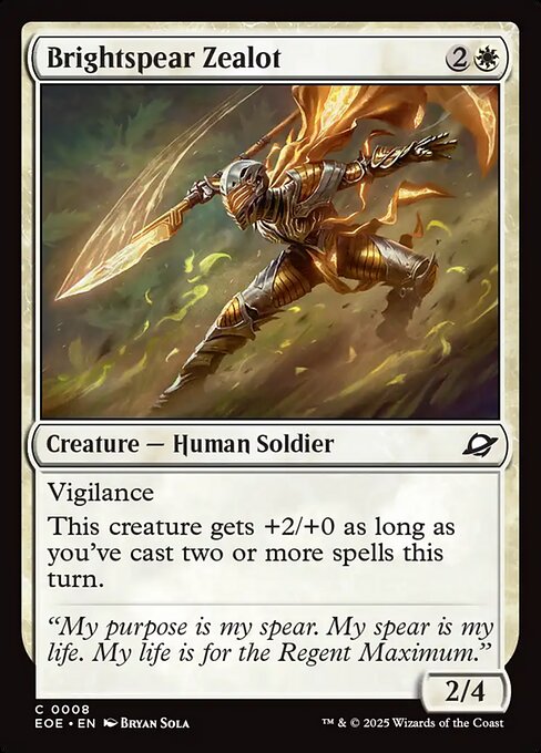 Magic the Gathering Card - Brightspear Zealot - MTG Circle