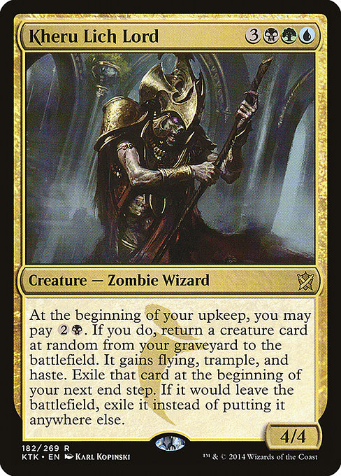 Magic the Gathering Card - Kheru Lich Lord - MTG Circle