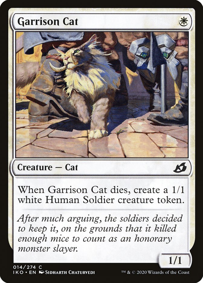 Magic the Gathering Card - Garrison Cat - MTG Circle