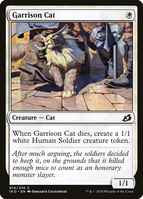 Magic the Gathering Card - Garrison Cat - MTG Circle