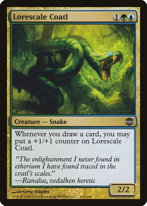 Magic the Gathering Card - Lorescale Coatl - MTG Circle