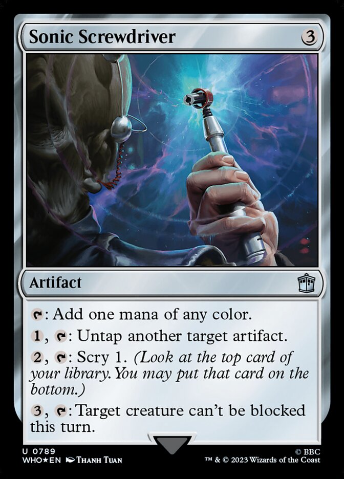 Magic the Gathering Card - Sonic Screwdriver - MTG Circle