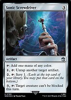 Magic the Gathering Card - Sonic Screwdriver - MTG Circle