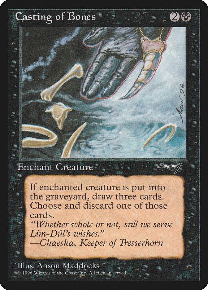 Magic the Gathering Card - Casting of Bones - MTG Circle