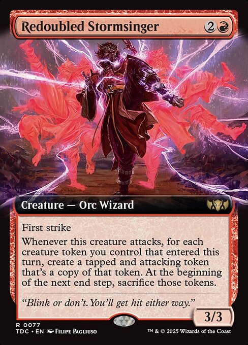 Magic the Gathering Card - Redoubled Stormsinger - MTG Circle
