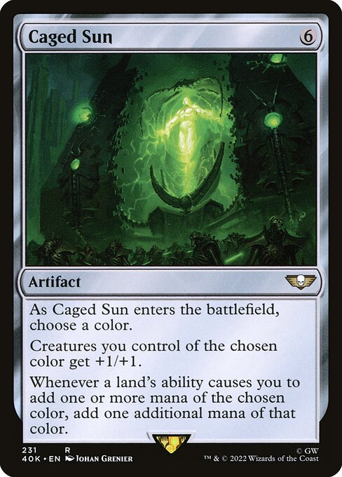 Magic the Gathering Card - Caged Sun - MTG Circle