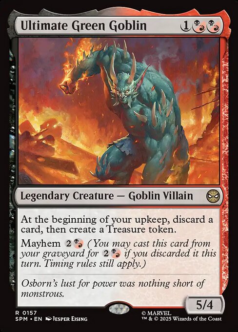 Magic the Gathering Card - Ultimate Green Goblin - MTG Circle