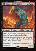 Magic the Gathering Card - Ultimate Green Goblin - MTG Circle