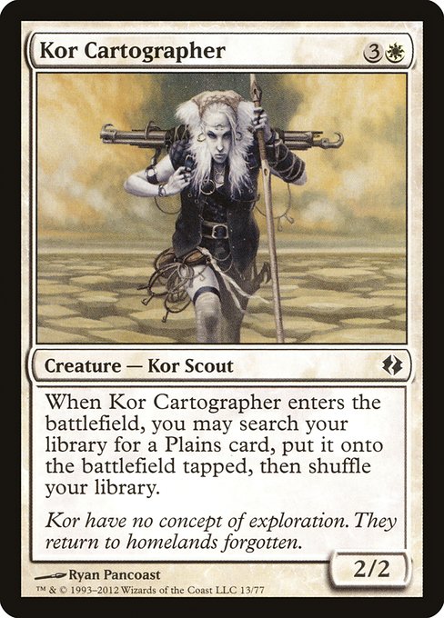 Magic the Gathering Card - Kor Cartographer - MTG Circle